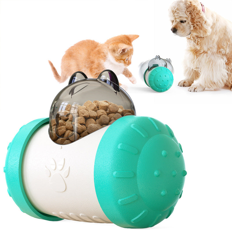 Multiple colors available for SunReady™ Wobble & Treat interactive pet food dispenser