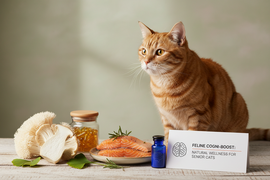 A "cognitive supplement" for senior cats: Lion's Mane Mushroom and the power of Omega.