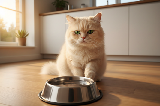 Your cat isn't starving itself; it might just be complaining about the water quality.