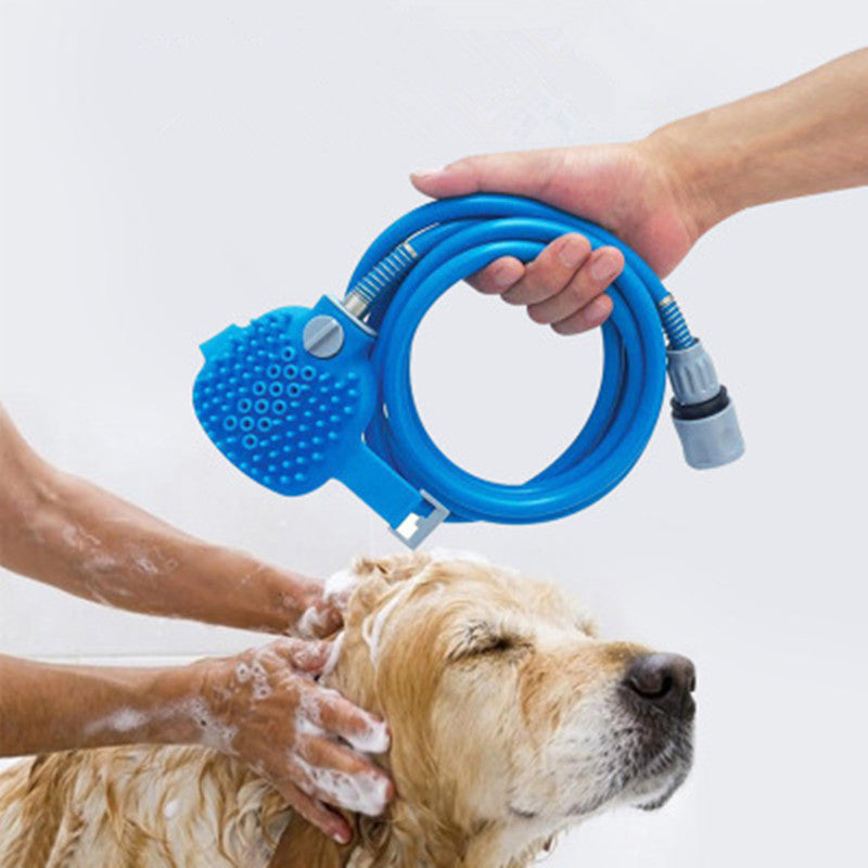 SunReady 2-in-1 Pet Shower Sprayer & Massage Scrubber | Dog Grooming Tool