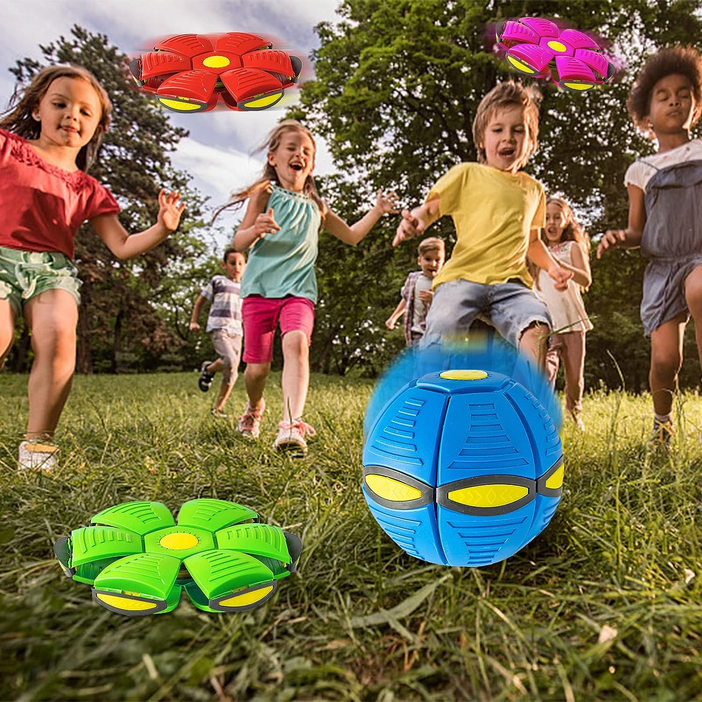 SunReady Magic UFO Dog Ball Toy with LED Lights practical enrichment play setup in Australia