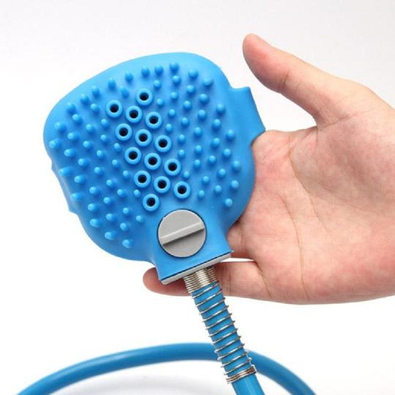 SunReady 2-in-1 Pet Shower Sprayer & Massage Scrubber | Dog Grooming Tool