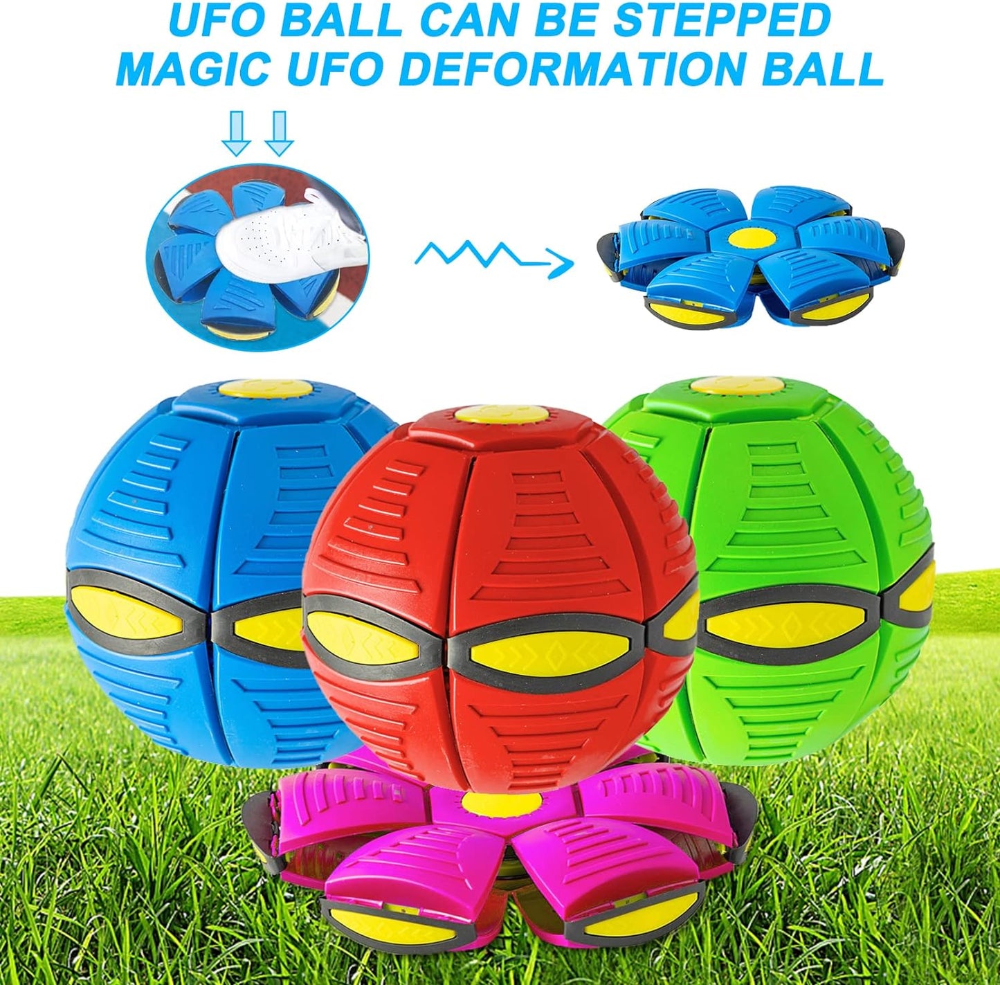 SunReady Magic UFO Dog Ball Toy with LED Lights practical enrichment play setup in Australia