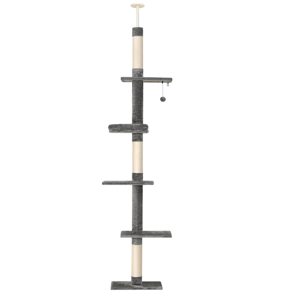 SunReady Floor-to-Ceiling Cat Tree Tower 2.3m-2.9m detail for climbing and scratching at home