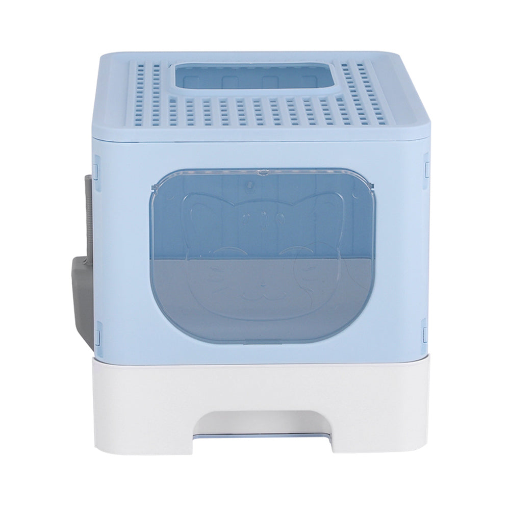 SunReady Enclosed Foldable Cat Litter Box lifestyle photo for Australian pet homes