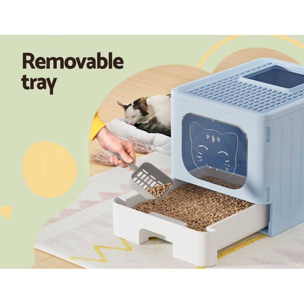 SunReady Enclosed Foldable Cat Litter Box practical daily pet care setup in Australia