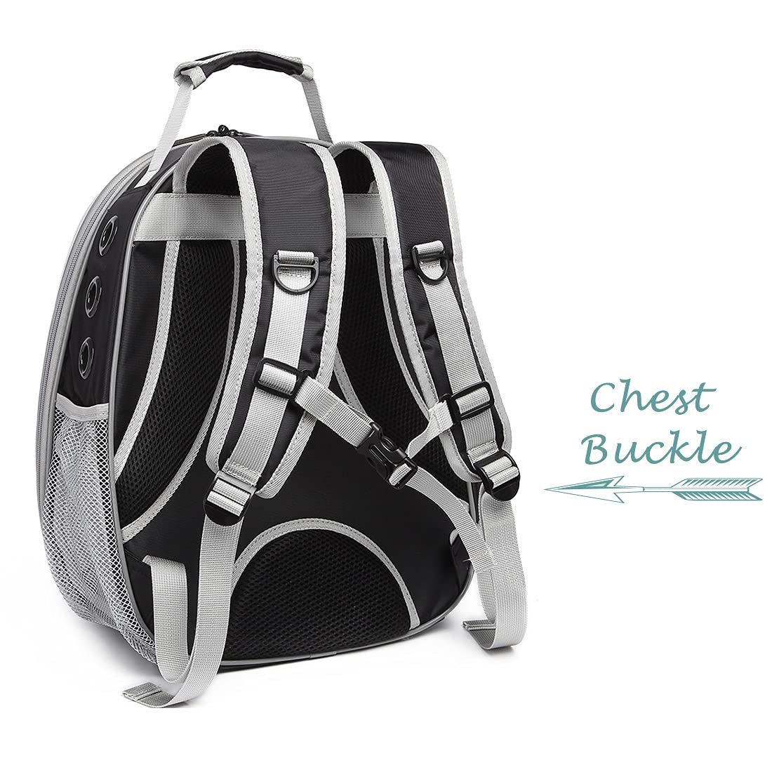 SunReady Space Capsule Cat and Small Dog Backpack Carrier feature view for indoor cats