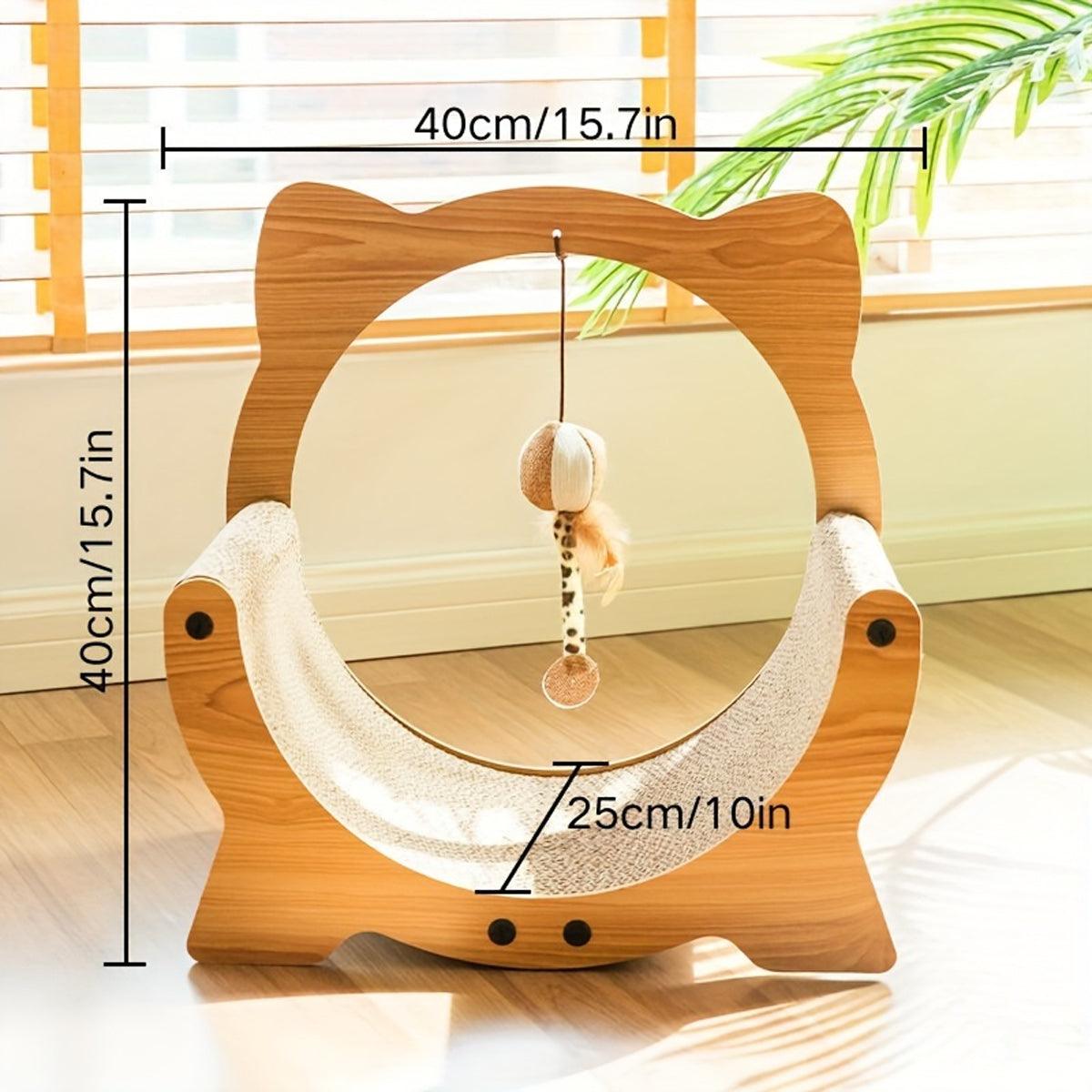 SunReady 2-in-1 Wooden Cat Scratcher Lounge lifestyle photo for Australian pet homes