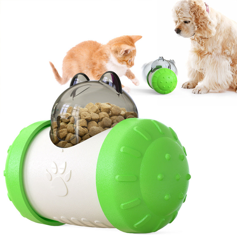 Multiple colors available for SunReady™ Wobble & Treat interactive pet food dispenser
