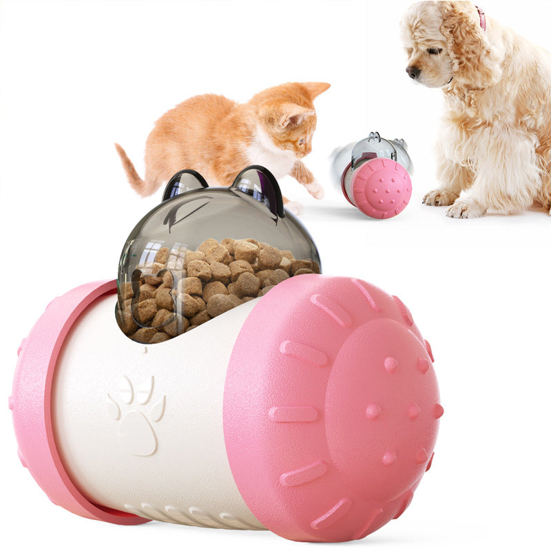 Multiple colors available for SunReady™ Wobble & Treat interactive pet food dispenser