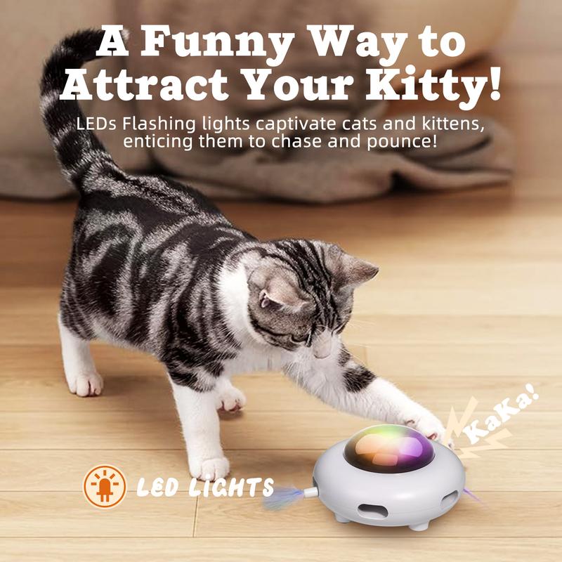 SunReady Smart UFO Automatic Cat Toy feature view for indoor cats