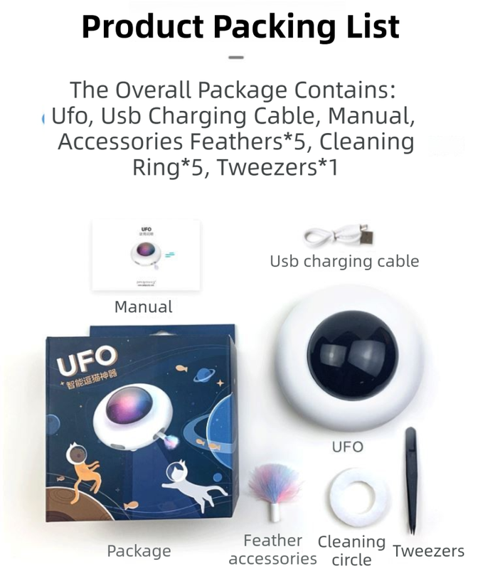 SunReady Smart UFO Automatic Cat Toy detail for enrichment play at home